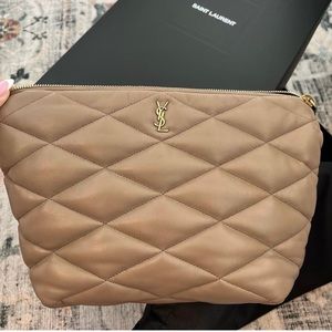 NEW!!!! YSL Sade medium quilted leather pouch